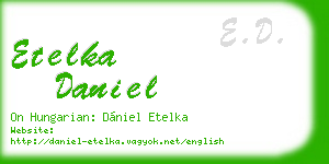etelka daniel business card